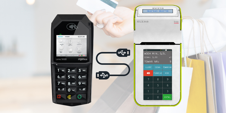 Pakiet fiskalny ELZAB k10 BT/WiFi CZ/POM + Terminal PIN PAD PAYTEL 36 miesięcy PB