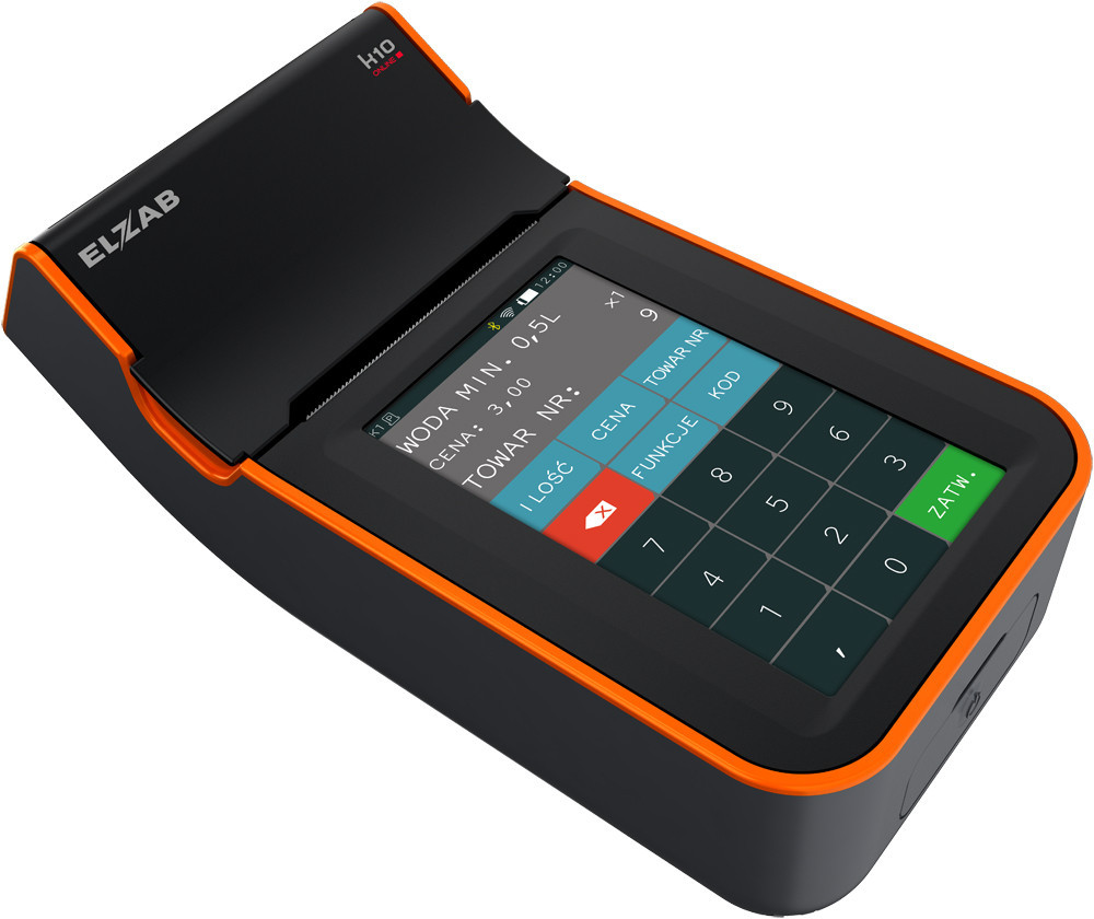 Pakiet fiskalny ELZAB k10 BT/WiFi CZ/POM + Terminal PIN PAD PAYTEL 36 miesięcy PB