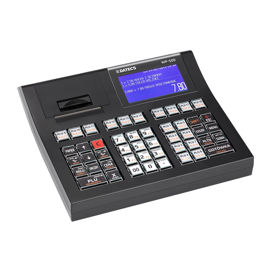 Kasa DATECS WP-500 PLUS CZARNA/WIFI