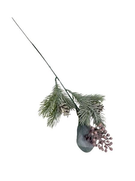 Dodatek z szyszkami 42 cm bielony