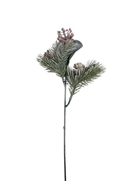 Dodatek z szyszkami 42 cm bielony