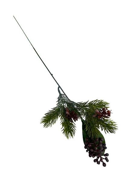 Dodatek z szyszkami 42 cm brązowo szary