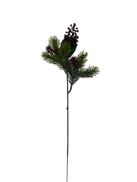 Dodatek z szyszkami 42 cm brązowo szary