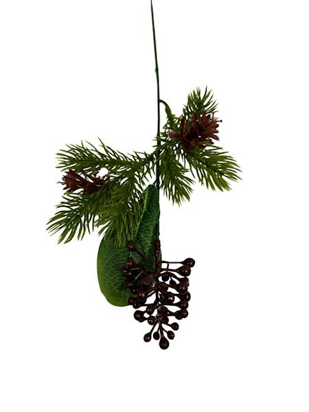 Dodatek z szyszkami 42 cm brązowy