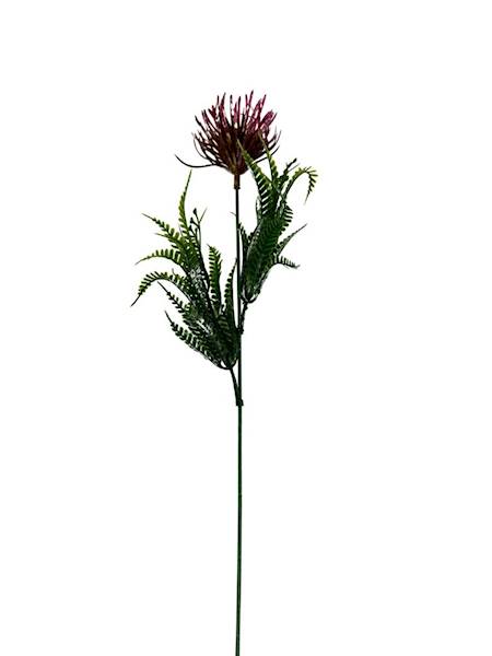 Dodatek czosnek gałązka 47 cm ciemny róż