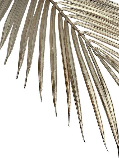Liść palmy 92 cm złoty
