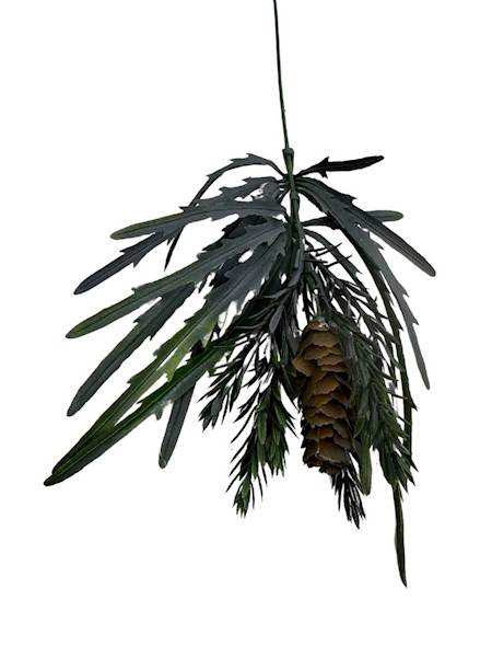 Dodatek z szyszką 50 cm szary