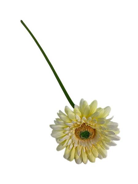 Gerbera gałązka 49 cm jasno żółta