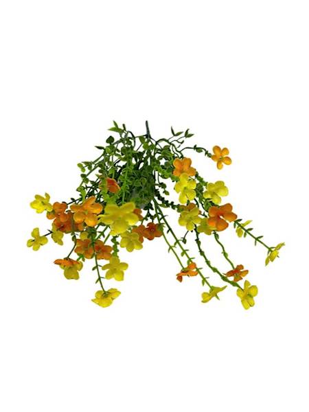 Bukiet drobnych kwiatuszków 40cm żółty i pomarańcz