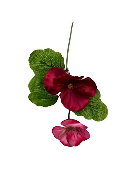 Bratek gałązka 30 cm czerwono różowy