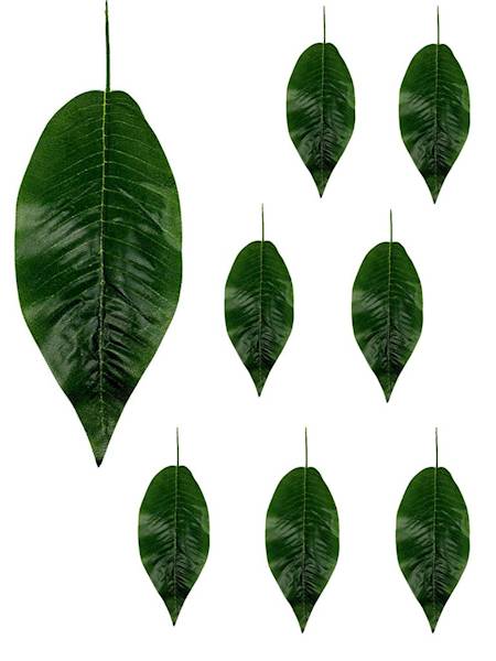 Liście sztuczne gałazka 37 cm 8 SZTUK