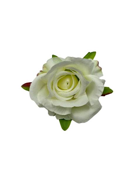 Roża główka 6 cm kremowa