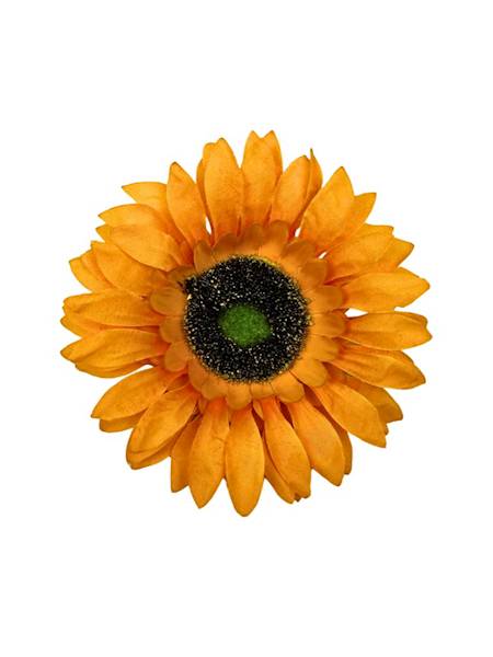 Słonecznik główka 13 cm ciemny żółty