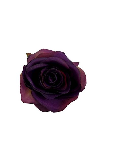 Róża główka 9 cm ciemny fiolet