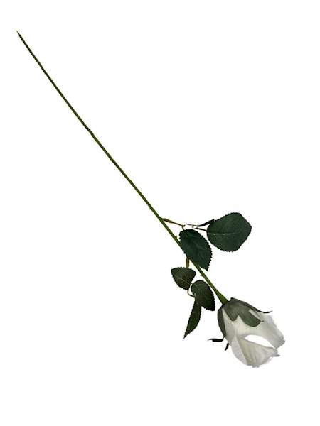 RÓŻA GAŁĄZKA 54 CM BIAŁA
