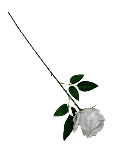 RÓŻA WELUROWA 60 CM BIAŁA
