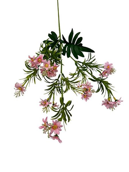 Rumianki margaretki gałązka 70 cm różowe
