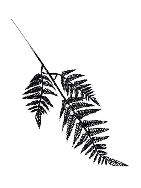 Liść brokatowy 40 cm czarny