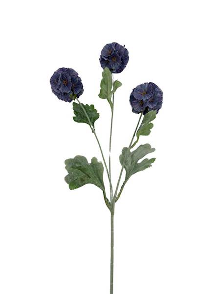 SKABIOZA 3 KWIATY 68 CM NIEBIESKO FIOLETOWA