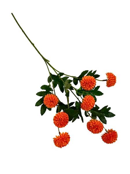 Gałązka z kulkami 50 cm pomarańczowa