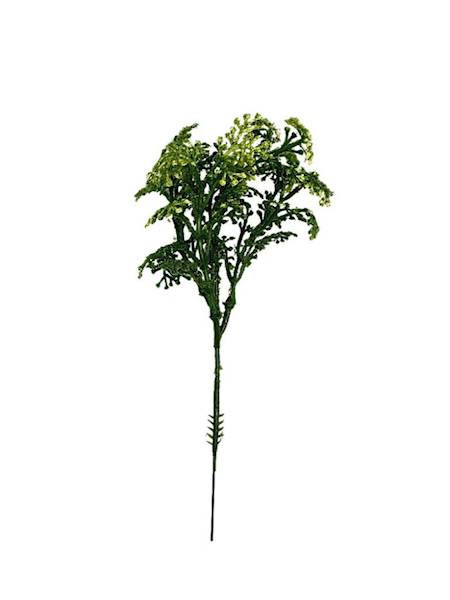 Gałązka omszona 19 cm zielona