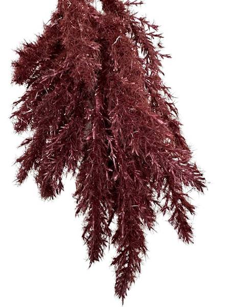 Trawa suszona gałązka sztuczna 33 cm bordo