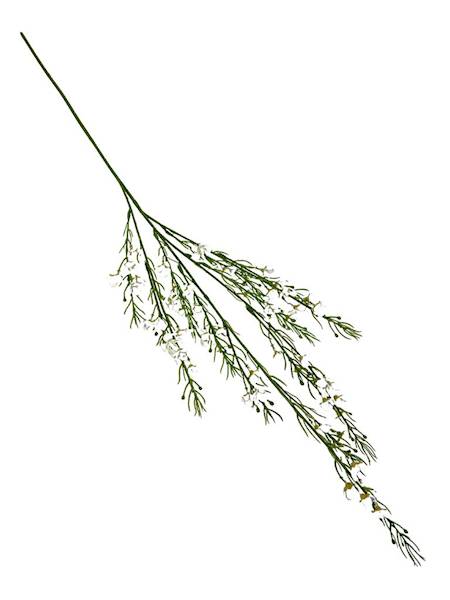 Gałązka z kwiatuszkami XL 108 cm biała