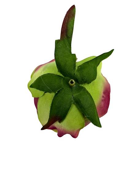 RÓŻA GŁÓWKA 7 CM FUKSJA Z ZIELONYM