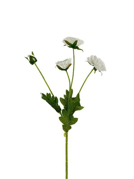 Mak gałązka 59 cm biały