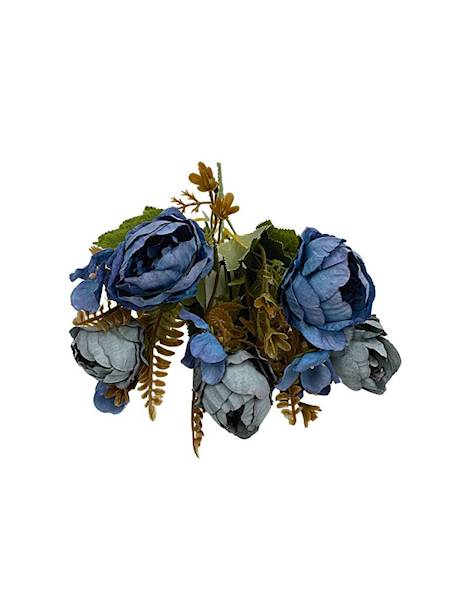 Bukiet pełniki 28 cm niebieski