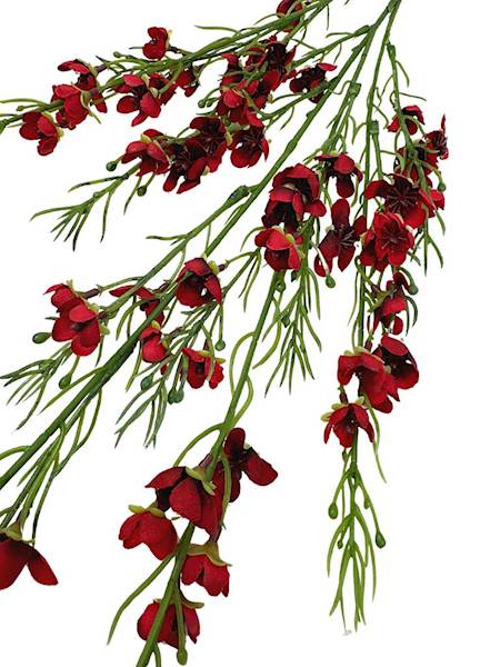 Gałązka z kwiatuszkami XL 108 cm czerwona