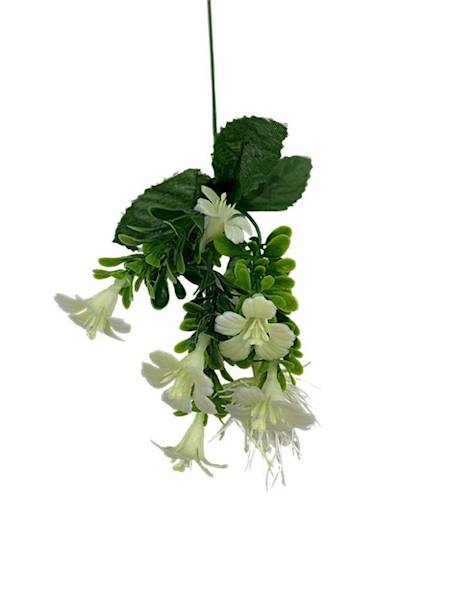 Dodatek z kremowymi kwiatuszkami 34 cm 