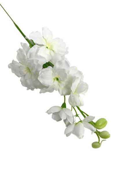 Ostróżka gałązka 44 cm biała