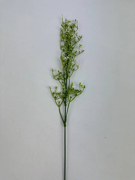 Gałązka plastikowa 55 cm zielono biała