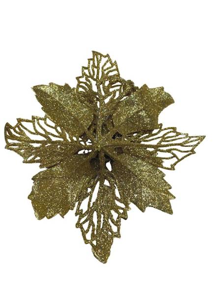 Gwiazda betlejemska główka 17 cm złota