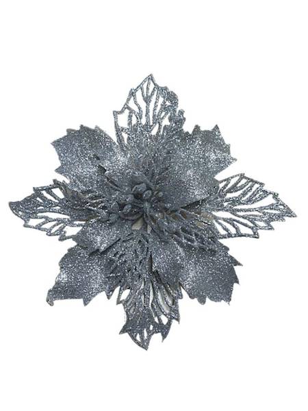 Gwiazda betlejemska główka 17 cm srebrna