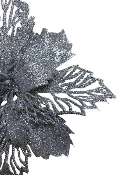 Gwiazda betlejemska główka 17 cm srebrna