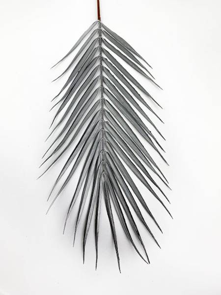 Liść palmy 61 cm stalowy