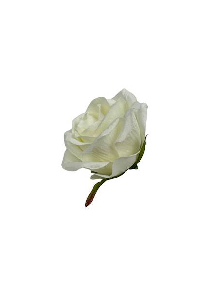 RÓŻA GŁÓWKA 5 CM KREMOWA