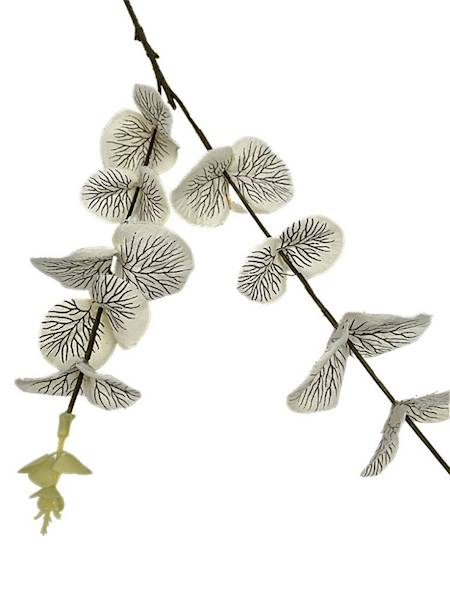 Eukaliptus gałązka 64 cm kremowy