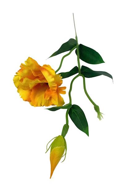 Eustoma gałązka 48 cm ciemno żółta