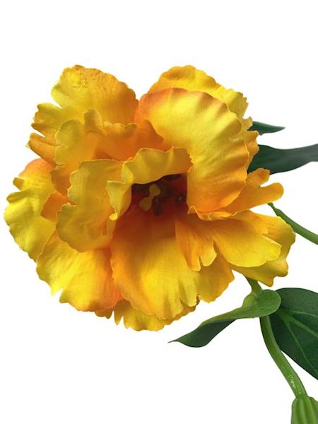 Eustoma gałązka 48 cm ciemno żółta