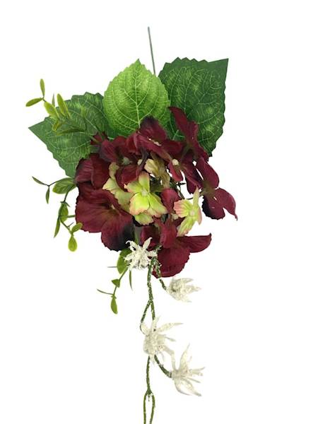 Hortensja dodatek 42 cm bordowa