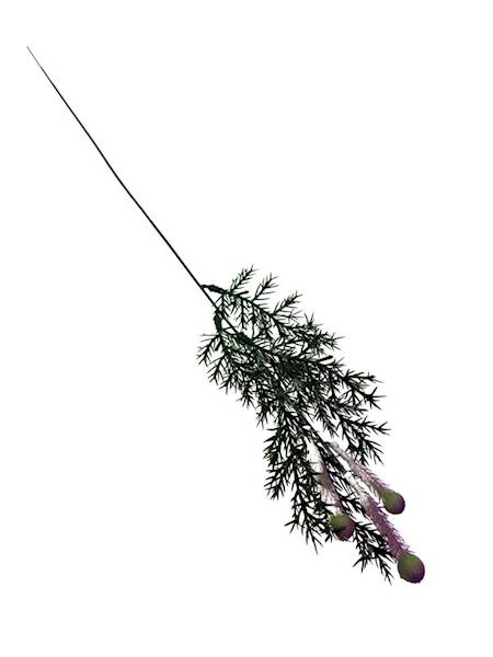 Gałązka plastikowa 50 cm fiolet