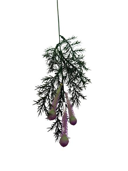 Gałązka plastikowa 50 cm fiolet