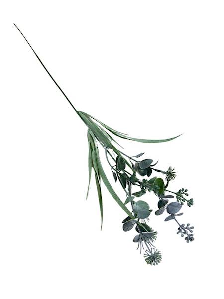 Dodatek gałązka 53 cm zielony bielony