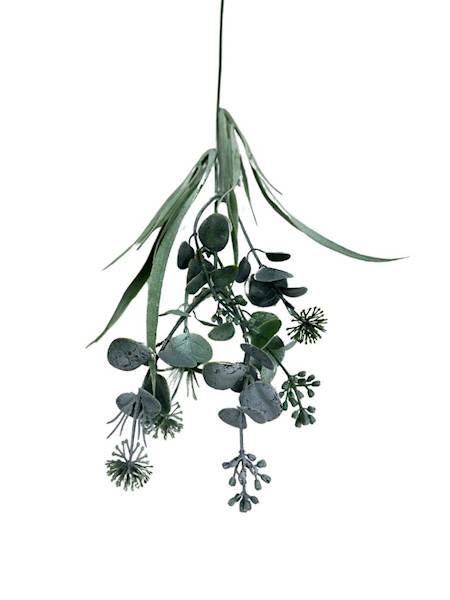 Dodatek gałązka 53 cm zielony bielony