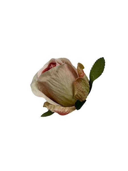 Róża główka 6 cm różowo zielona