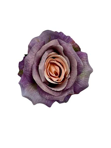 RÓŻA GŁÓWKA 11 CM FIOLET I RÓŻ
