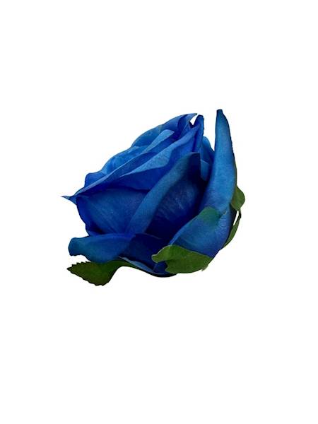 Róża główka 9 cm niebieska